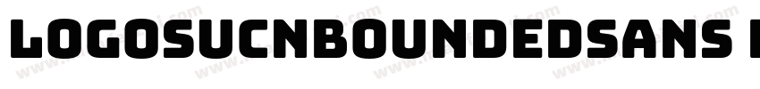 logosucnboundedsans regular字体转换